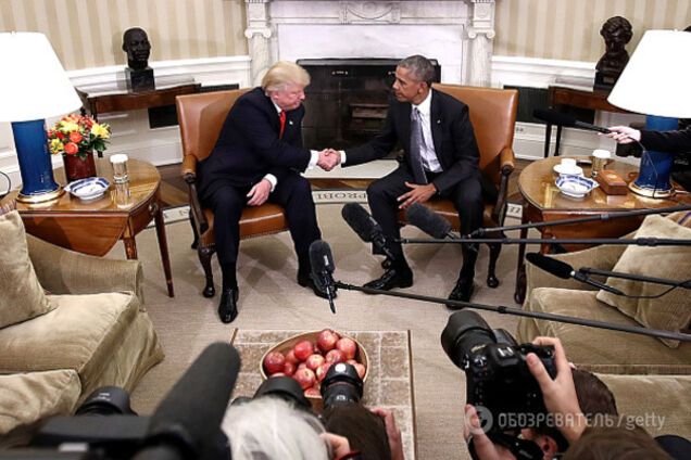 Дональд Трамп и Барак Обама