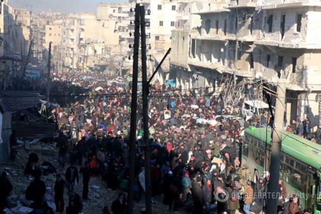 Эвакуация беженцев из влосточного Алеппо