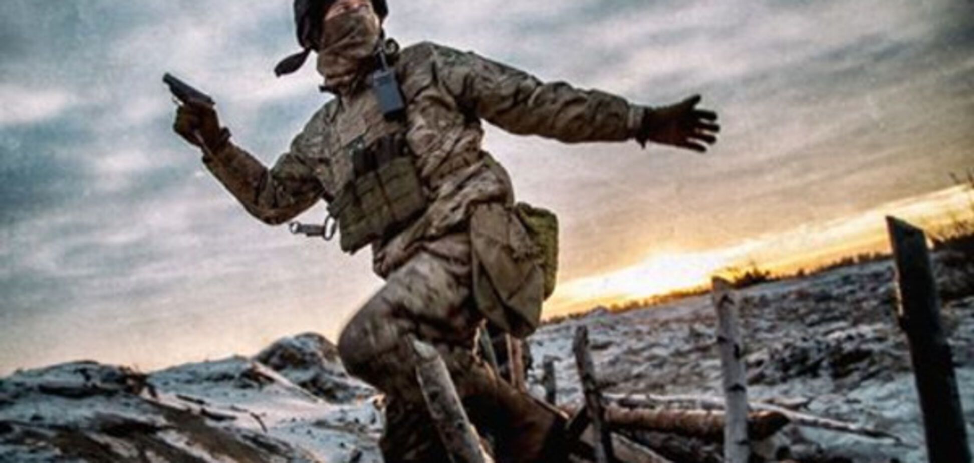 Боец АТО воссоздал снимок \'Комбат\'