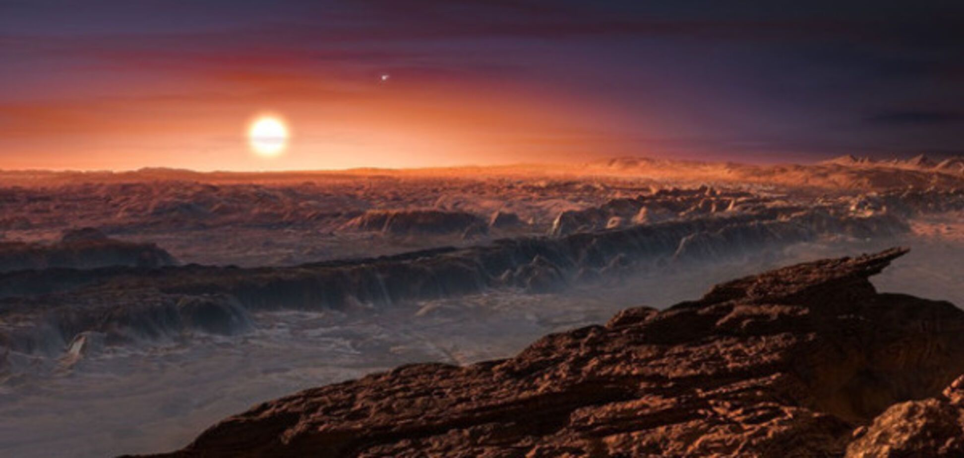 Иллюстрация экзопланета Proxima b