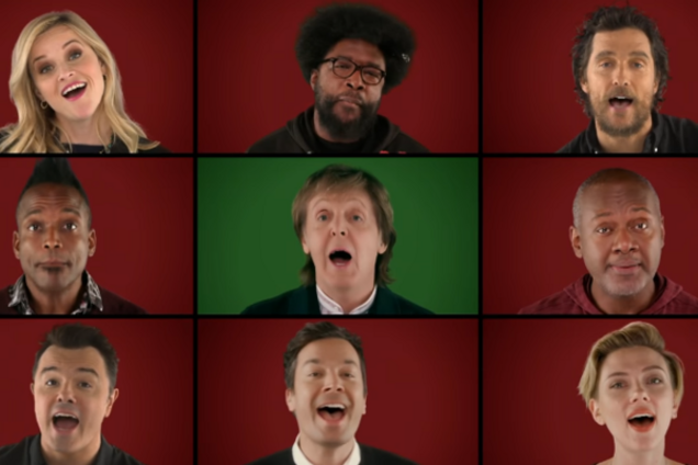 Звезды поют \'Wonderful Christmastime\'