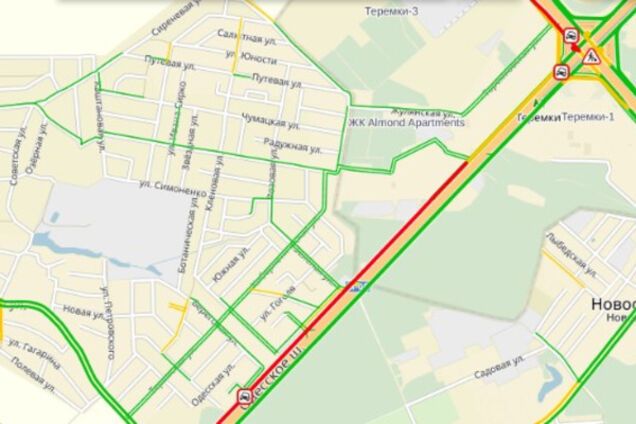 ДТП на выезде из Киева