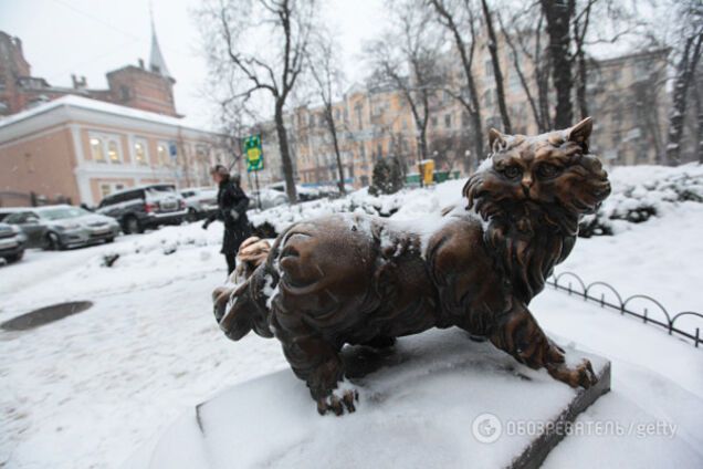 Погода в Украине снег