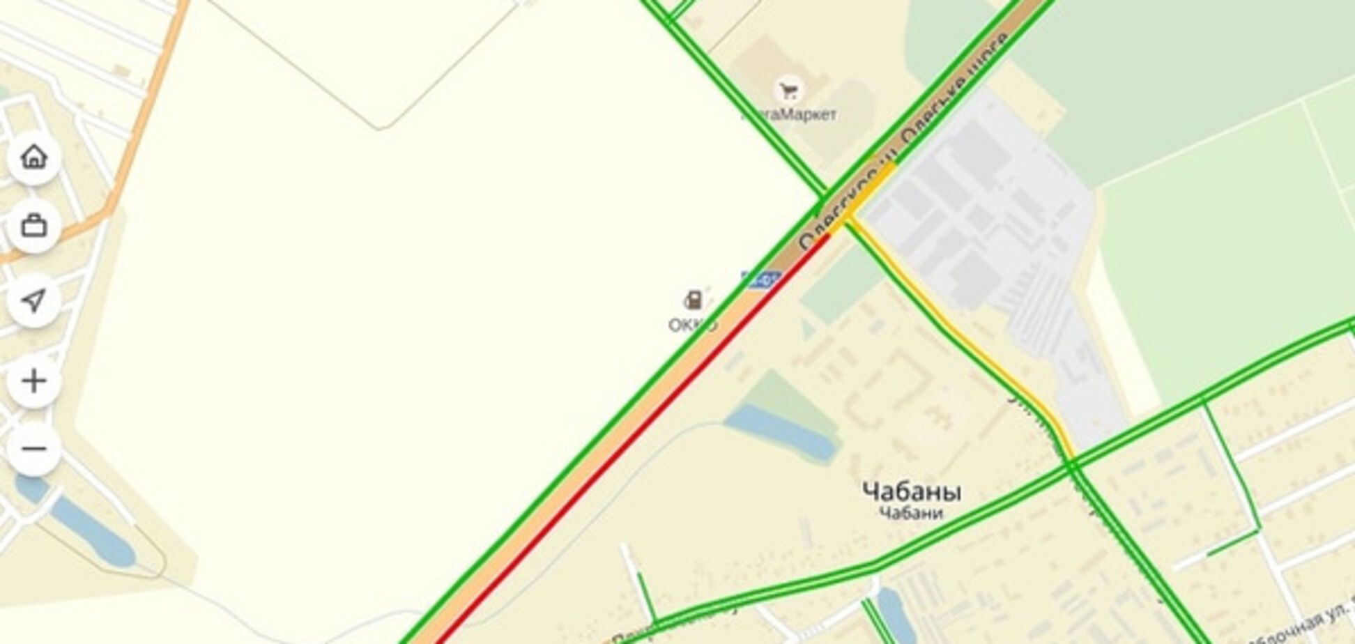 Утренний въезд в Киев из-за 'МегаМаркета' снова заблокирован