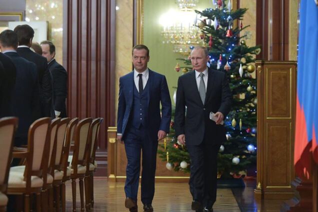 Российские премьер и президент