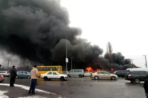 Из-за пожара в Киеве закрыли две станции метро