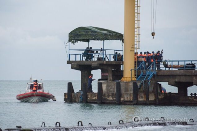 Место крушения Ту-154