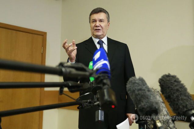 Виктор Янукович на суде в Москве