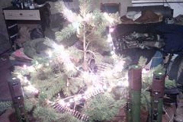 Новогодняя елка бойцов АТО