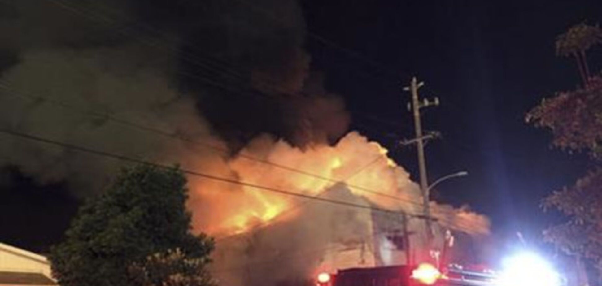 Пожар в ночном клубе в США