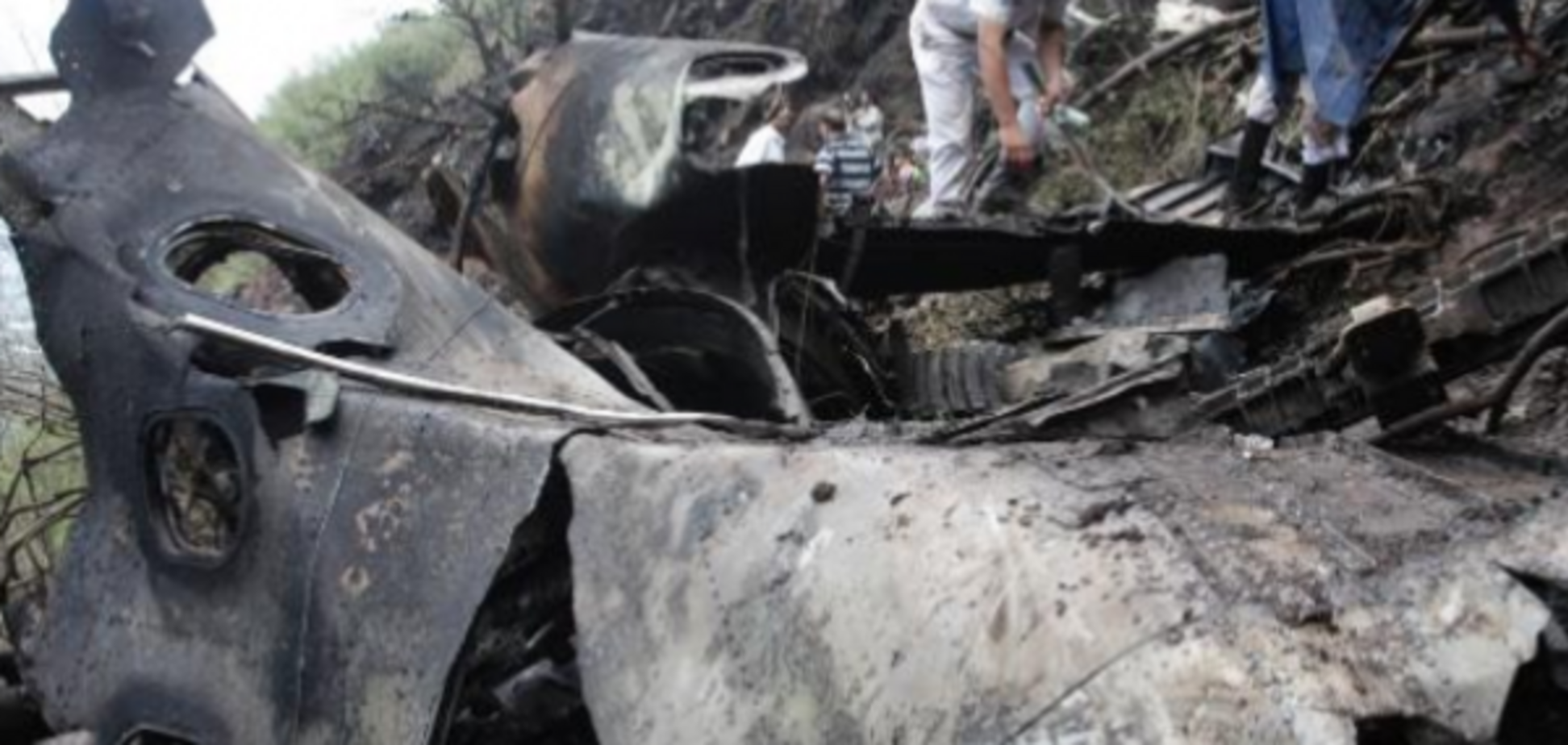 Місце аварії літака в Пакистані