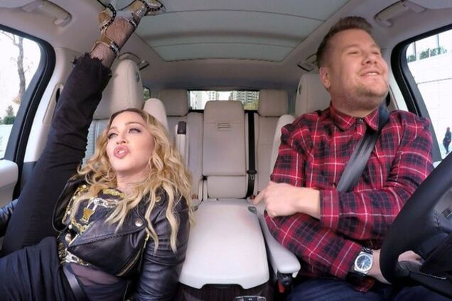 Мадонна и Джеймс Корден