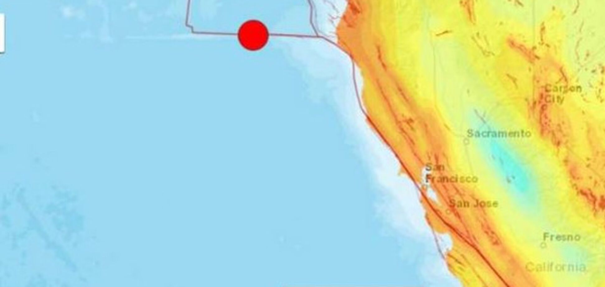 Землетрясение в Калифорнии