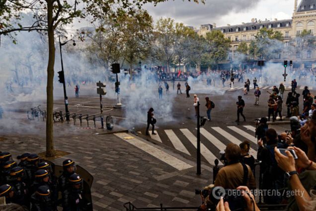 Протесты в Париже