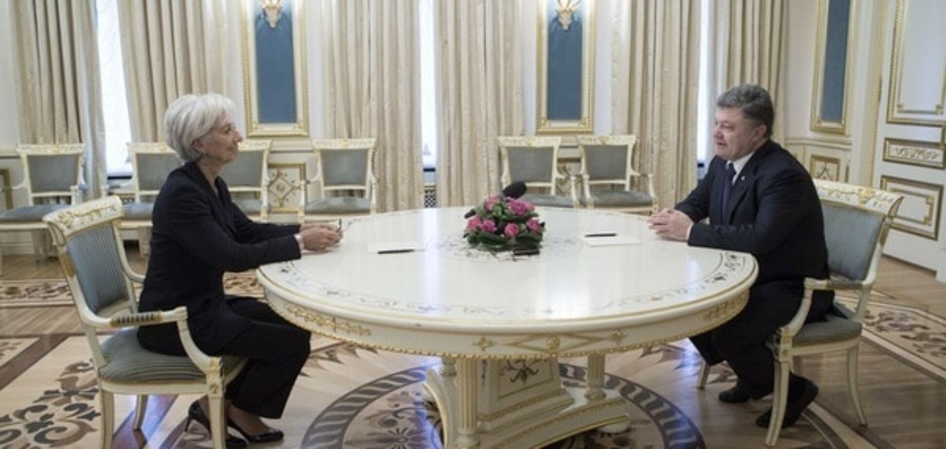 Порошенко провел переговоры с директором МВФ