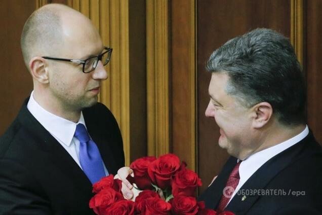Яценюк очень странно объяснил свои отношения с Порошенко