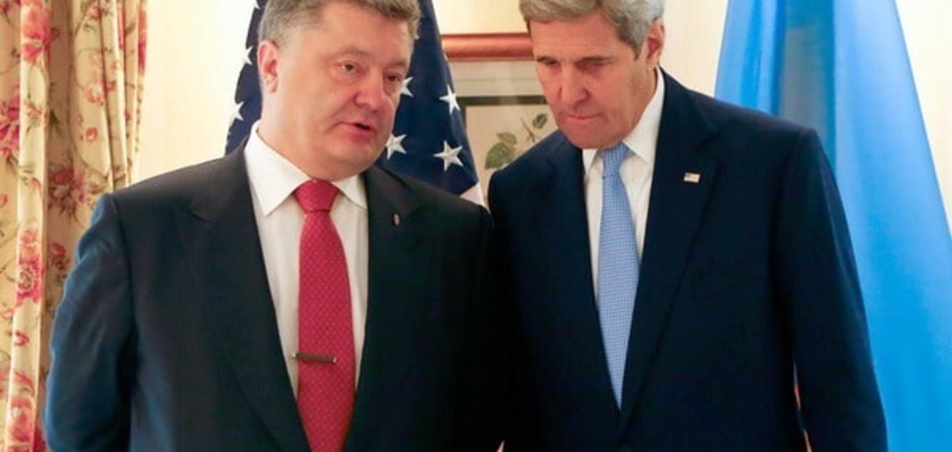 Керри призвал Порошенко ускорить процесс реформ в Украине