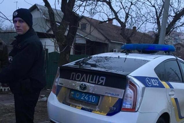 В Днепропетровске за рулем полицейского авто оказался 10-летний ребенок: фотофакт