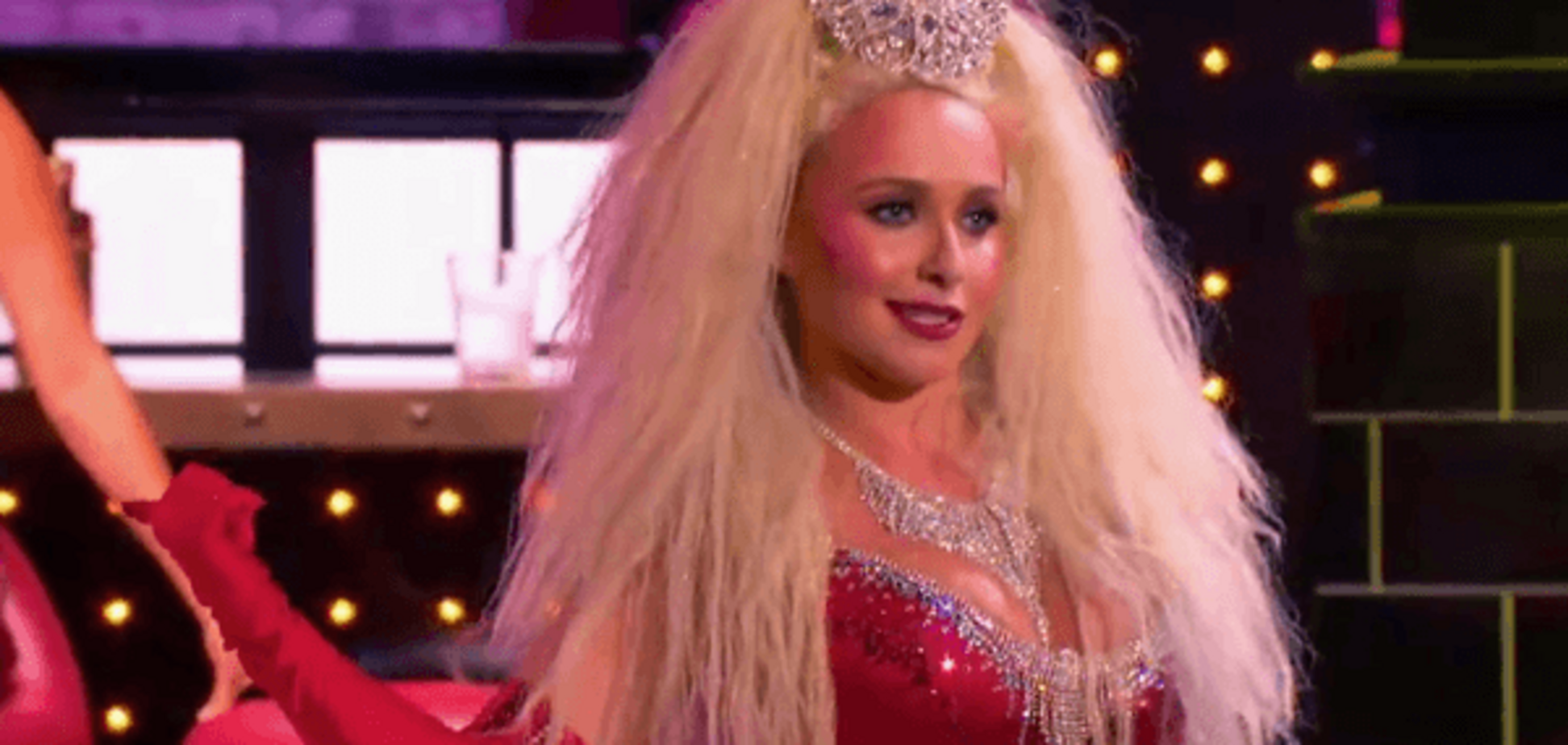 'В декольте и корсете'. Появилось видео зажигательного выступления невесты Кличко на американском шоу