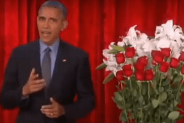 Обама в эфире шоу поздравил жену с Днем Валентина: видеофакт
