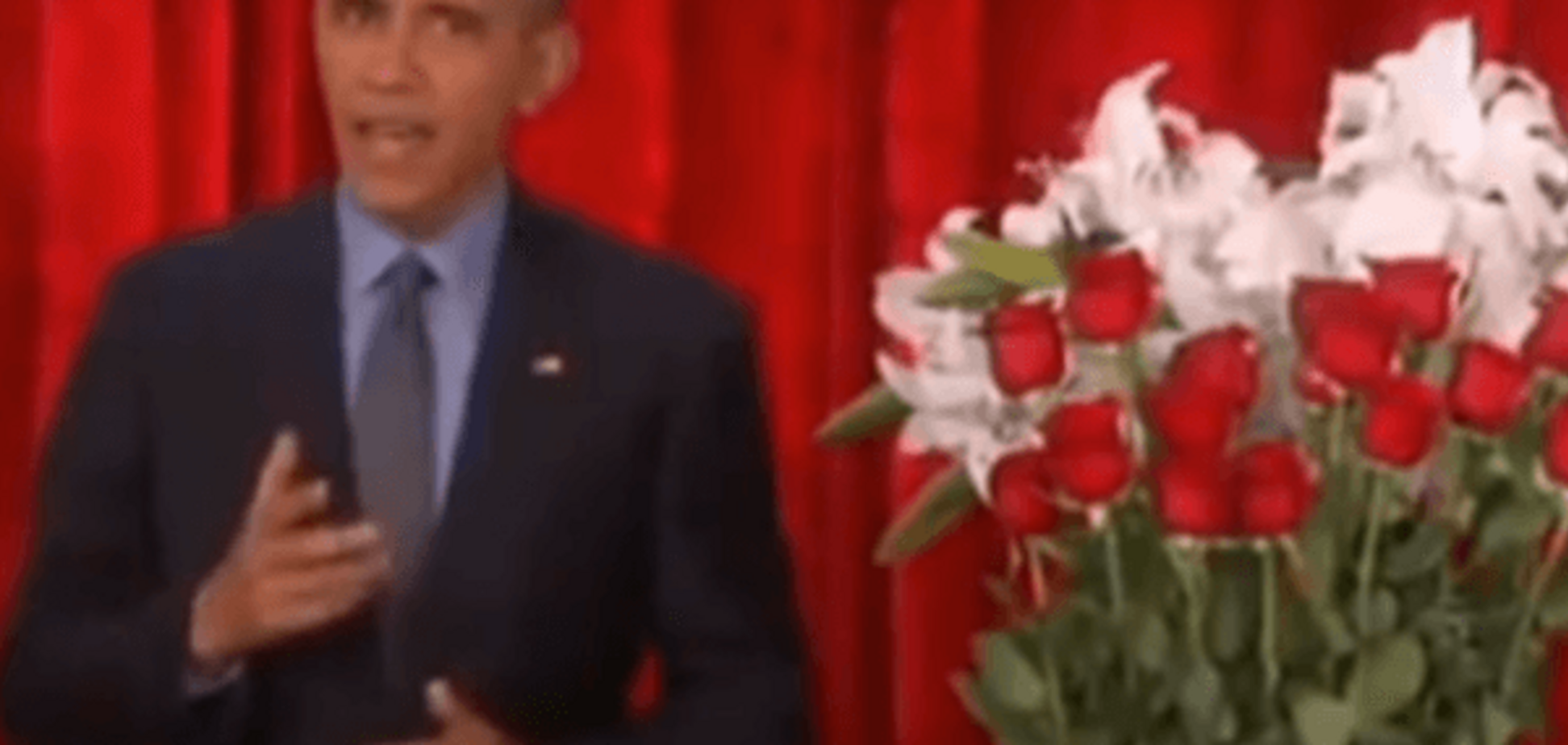 Обама в эфире шоу поздравил жену с Днем Валентина: видеофакт