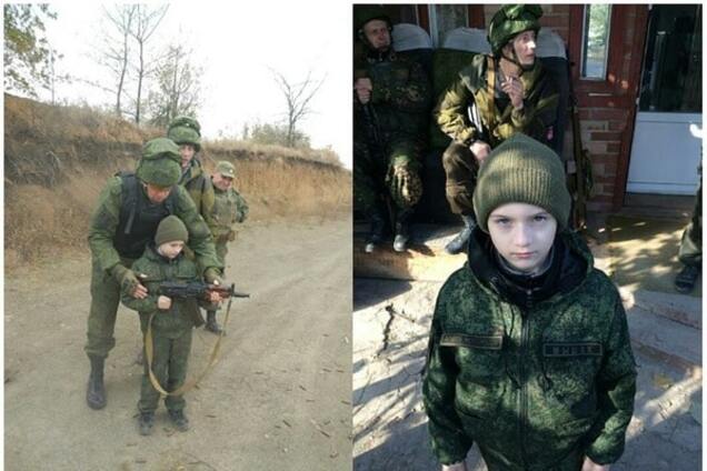 'Сафари': москвичи привезли на Донбасс ребенка 'пострелять'. Опубликованы фото