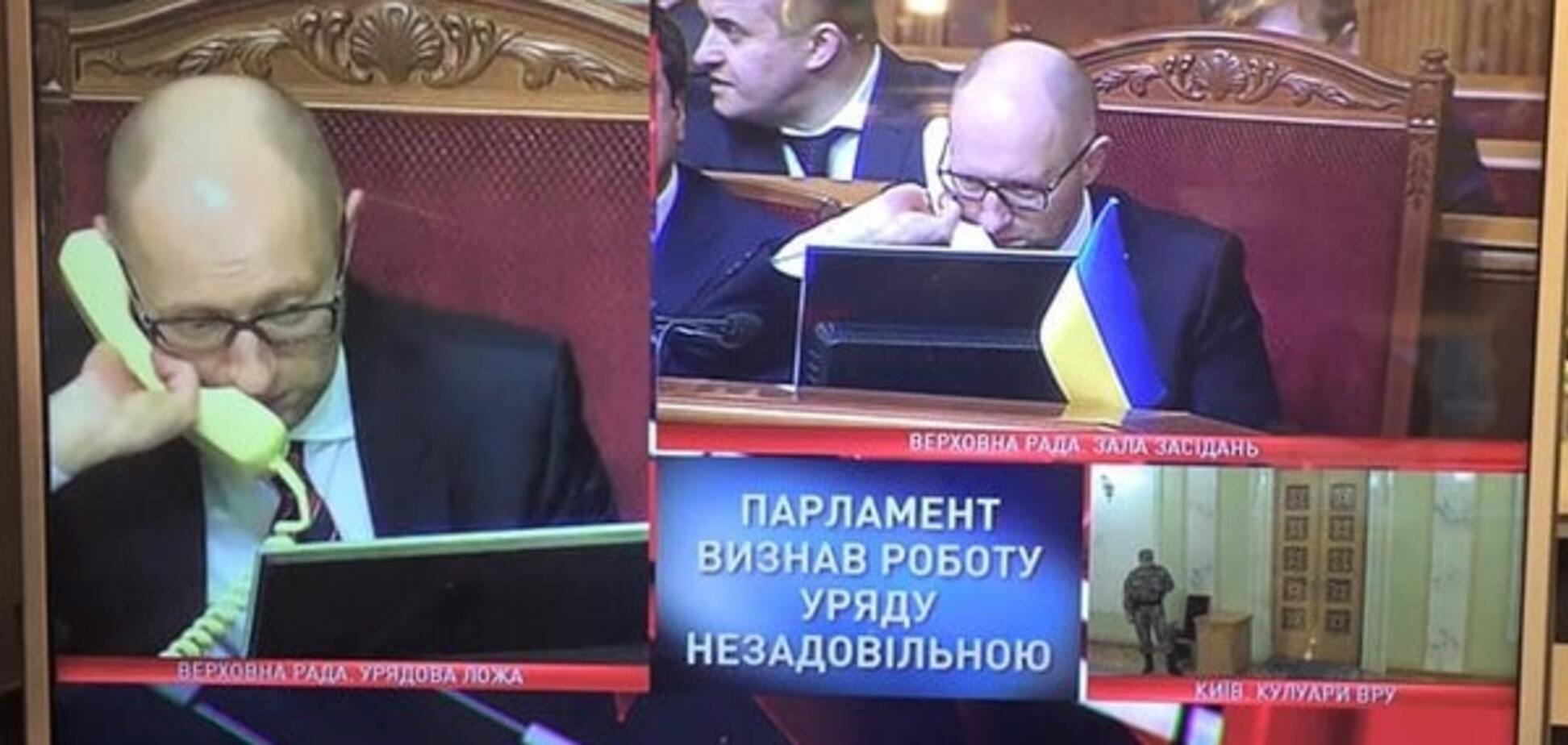 Соцсети показали, как Яценюк Украиной 'рулит': фотофакт