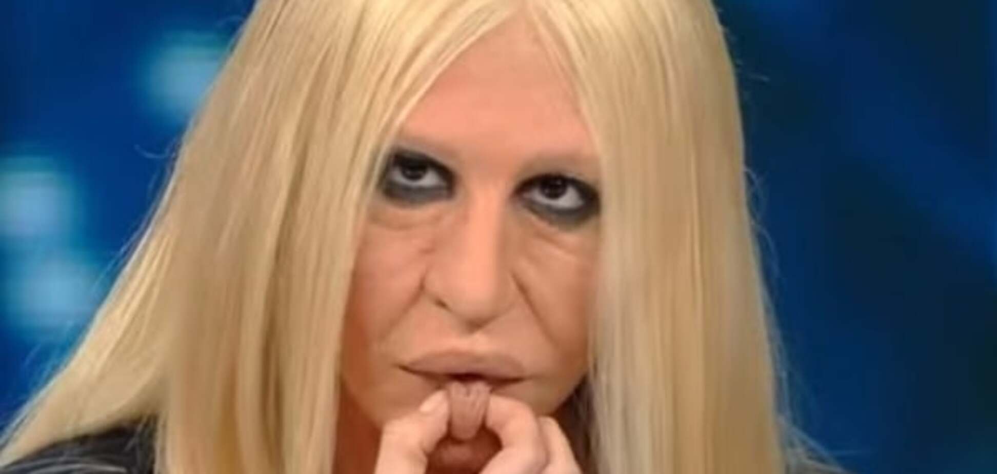 Жертва пластики: итальянцы постебались над 'красотой' Донателлы Версаче