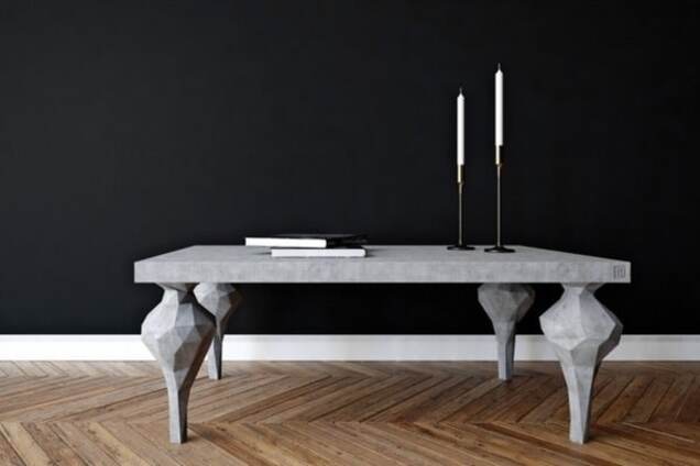 Важкий стиль: в Білорусі придумали витончені меблі з бетону