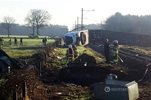 Смертельная катастрофа в Нидерландах: пассажирский поезд столкнулся с краном. Фоторепортаж