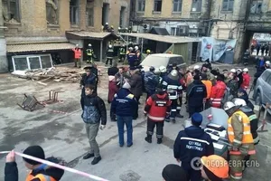 Обвал здания в центре Киева: в КГГА рассказали, сколько будут разбирать завалы