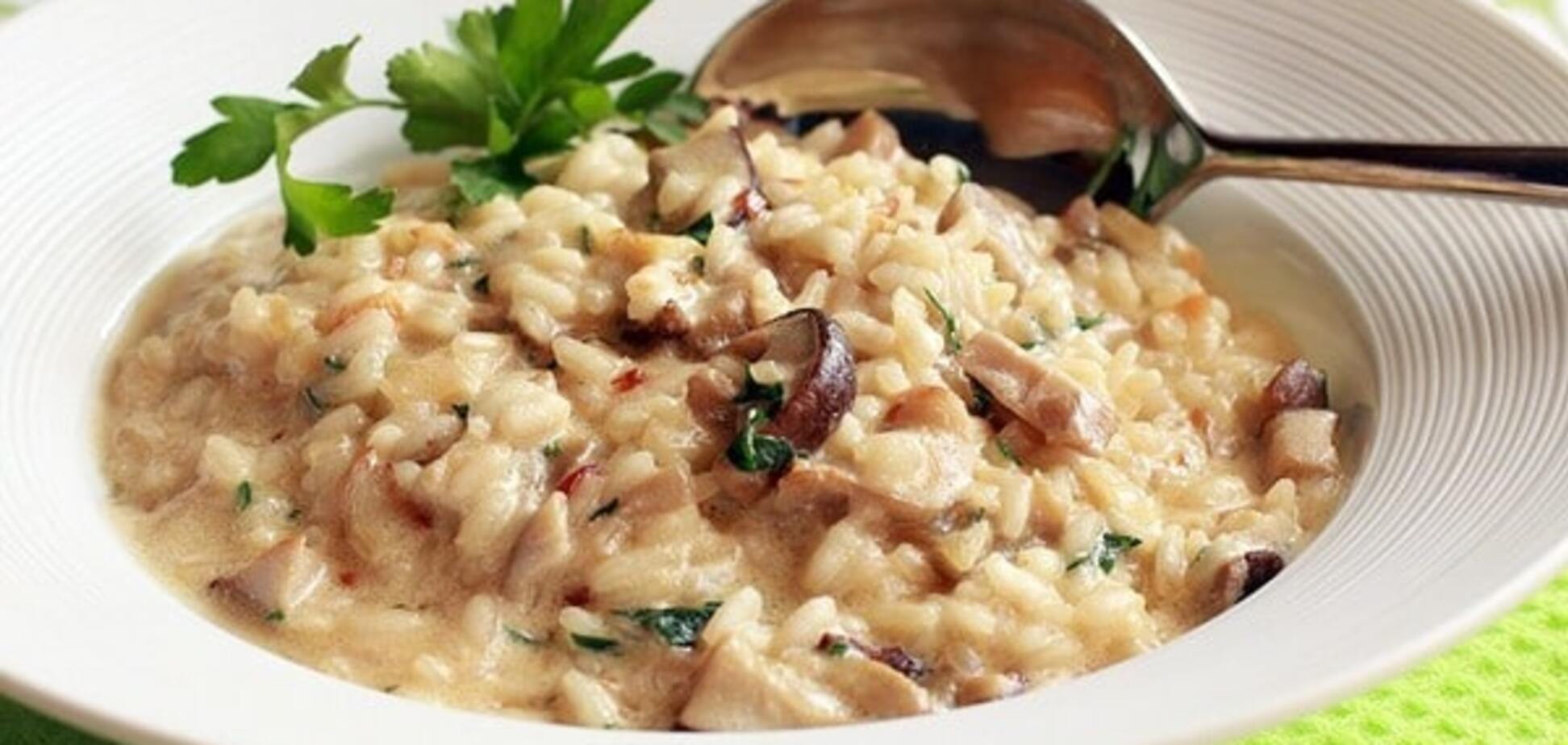 Ризотто с грибами и курицей