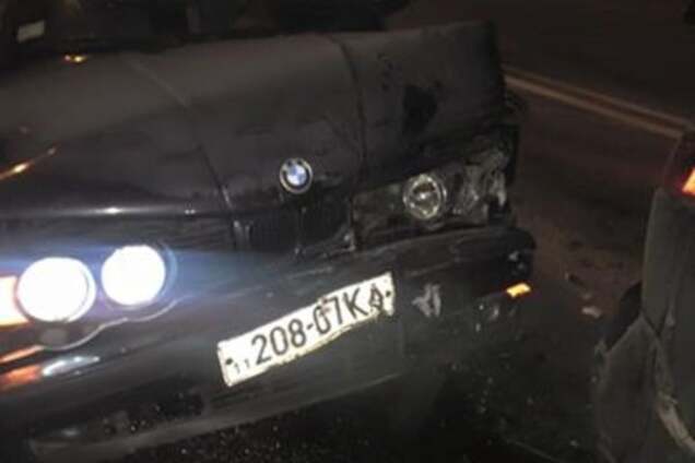 ДТП в Киеве: пьяный на BMW протаранил автомобиль известного адвоката