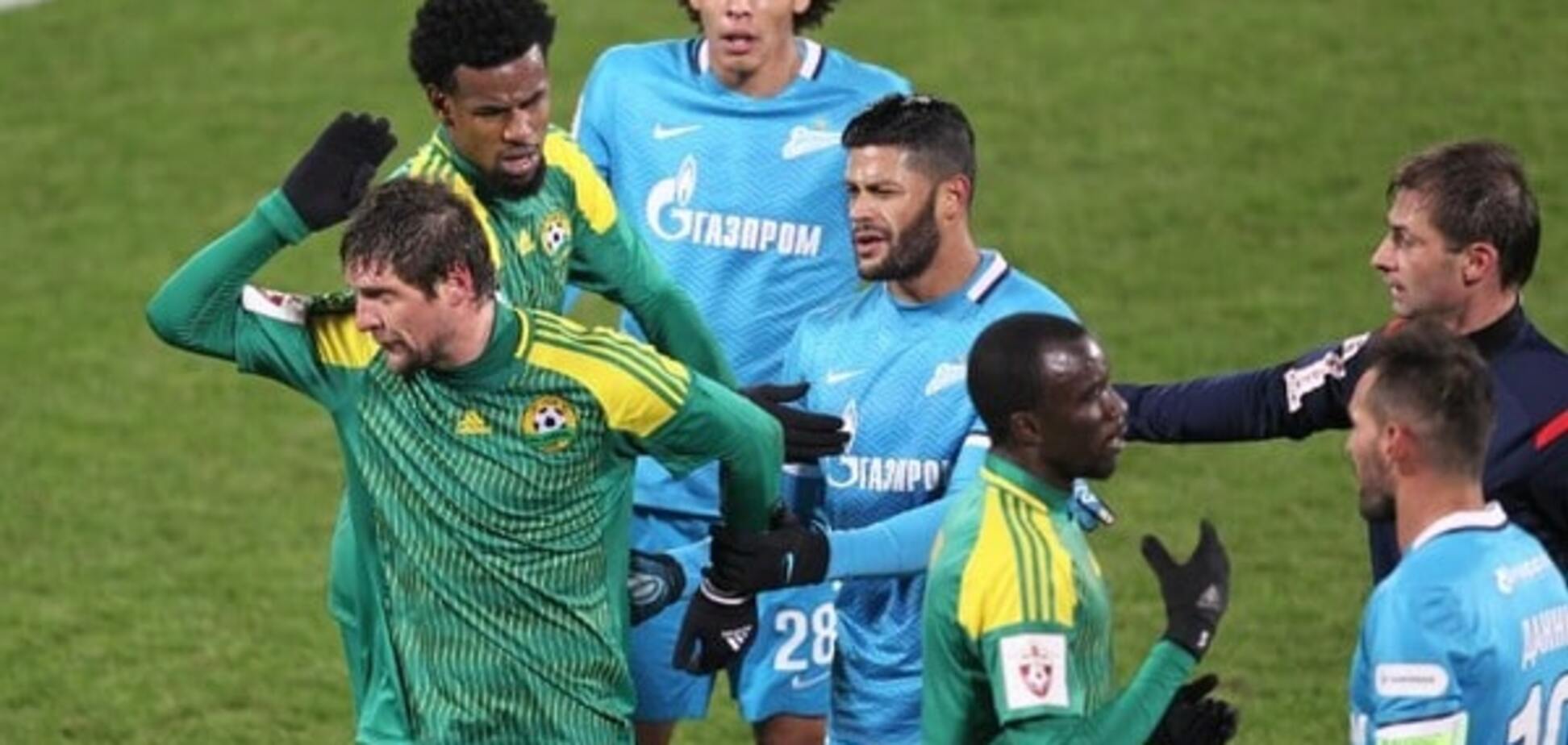 Футболист сборной Украины отметился симуляцией в четвертьфинале Кубка России