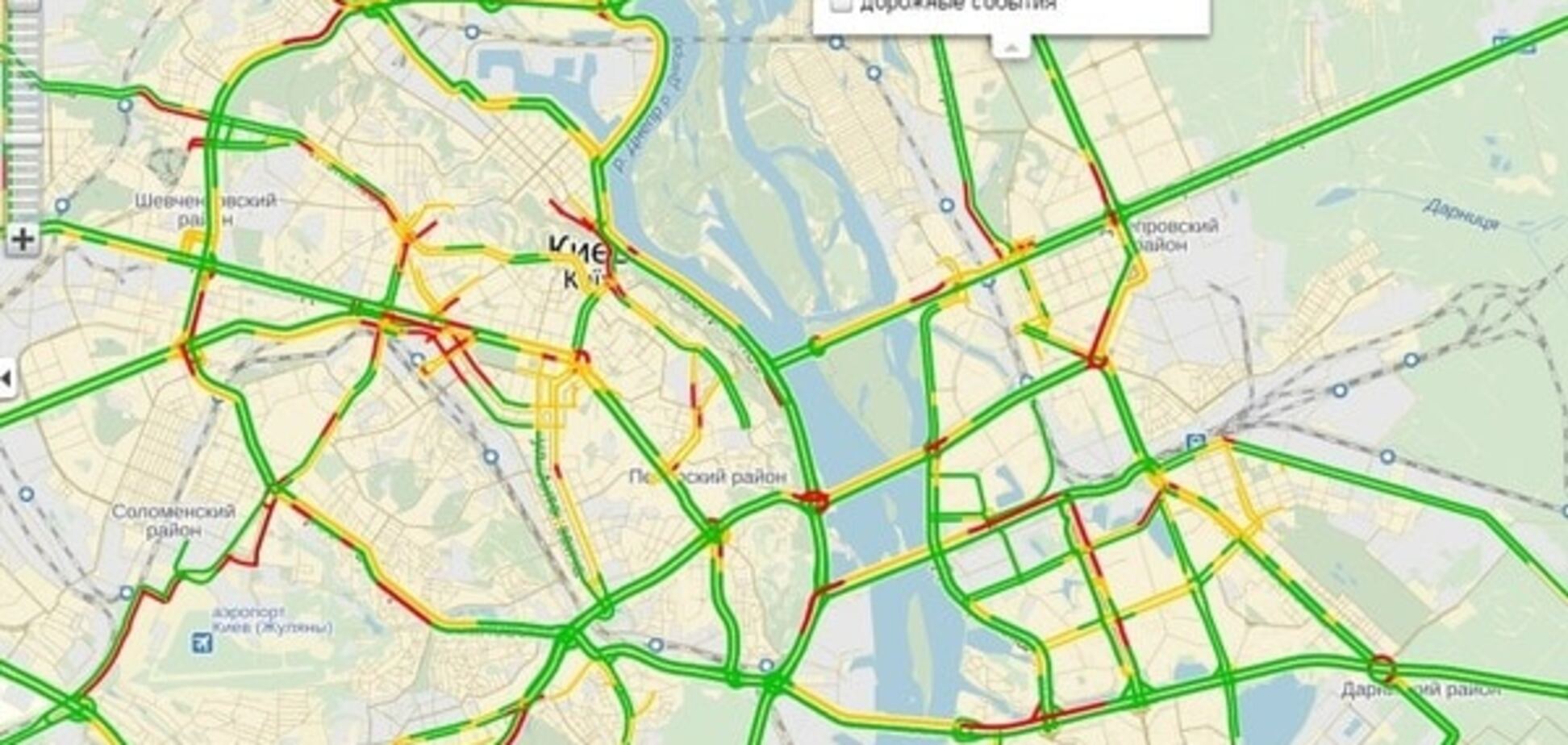 4-бальні затори в Києві: де виникли