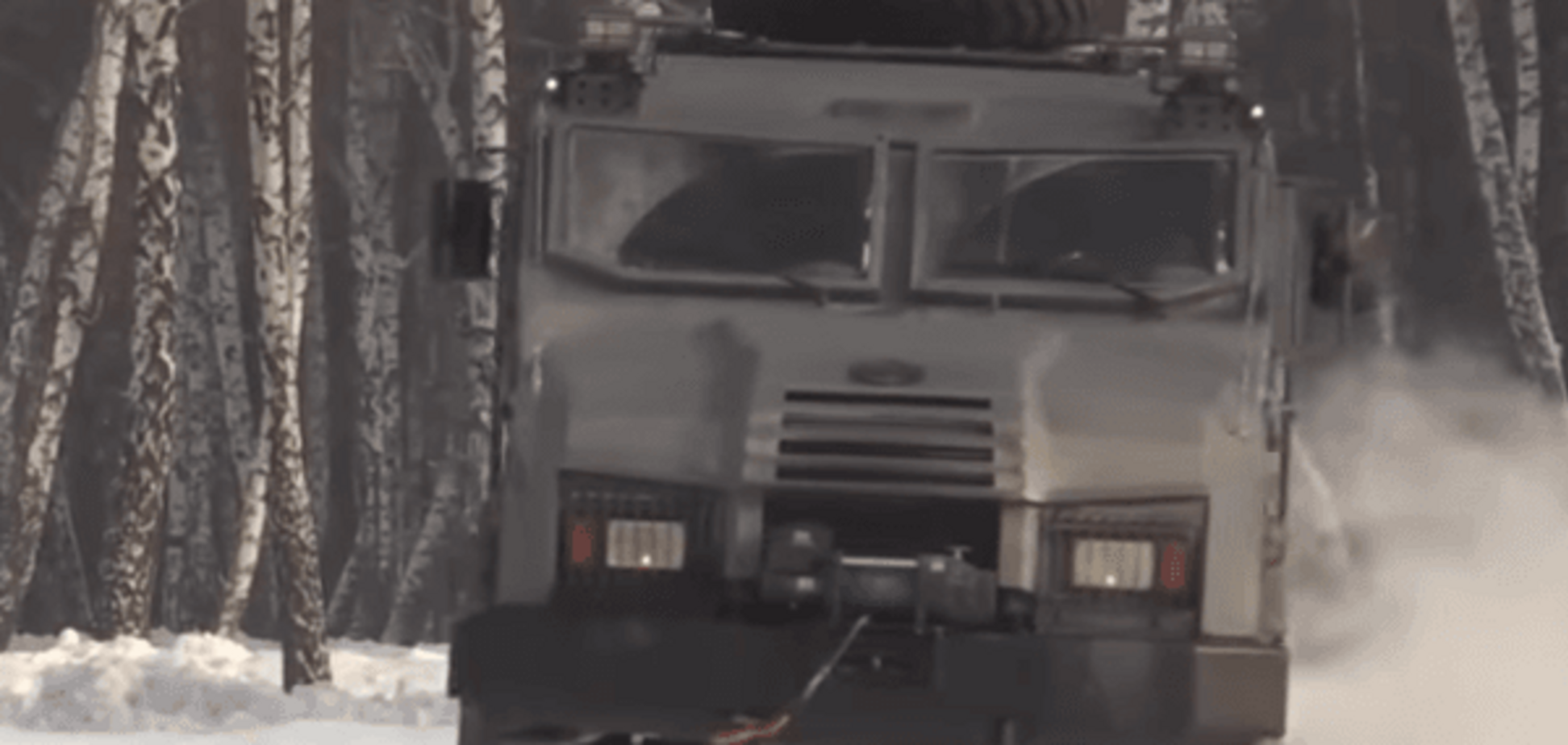 Нацгвардия показала всю мощь бронемашины 'Варта-2'