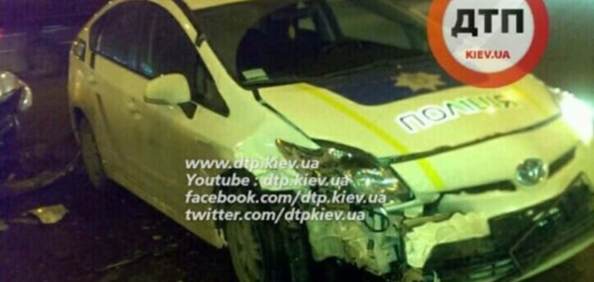 ДТП с авто полиции в Киеве: стали известны подробности