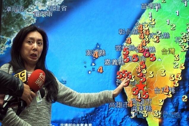 На Тайвані стався потужний землетрус: відео зруйнованих будинків