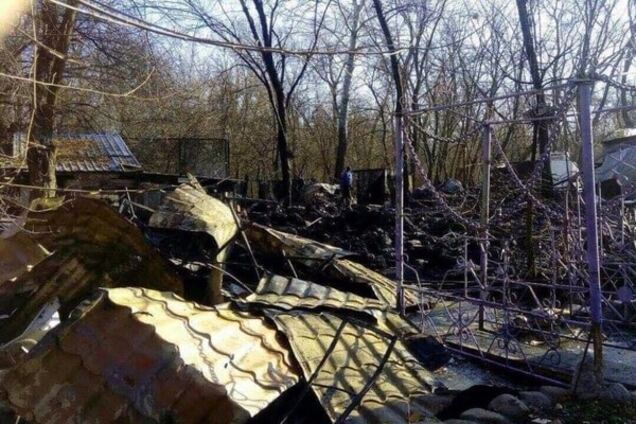 Масштабный пожар в Киеве: ночью сгорело кафе