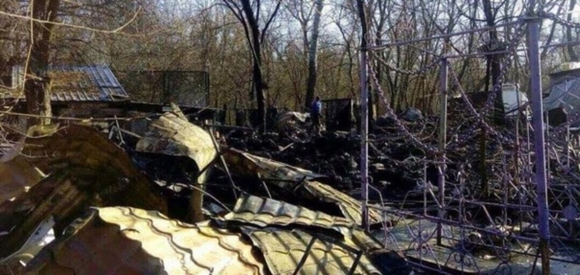 Масштабный пожар в Киеве: ночью сгорело кафе
