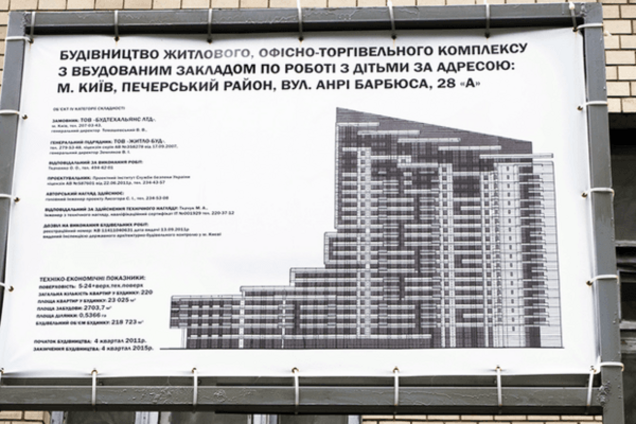 Протесты на Печерске: киевляне снесли забор строящегося бизнес-центра