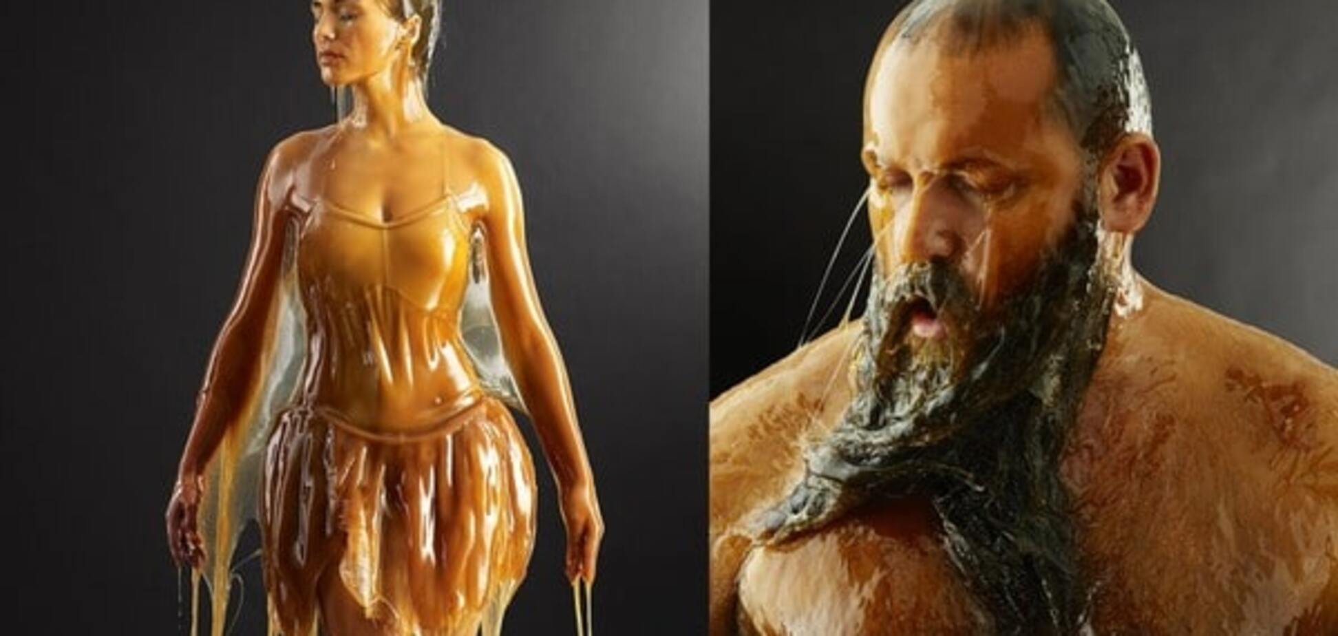 Жидкий янтарь: снимки фотографа, который облил моделей медом