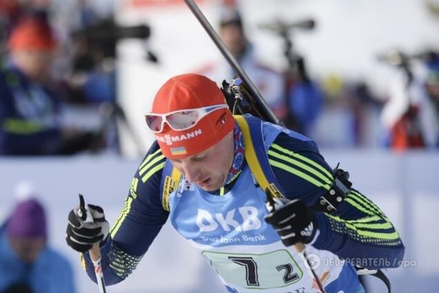 Украина не смогла добыть медали в мужской эстафете на ЧМ по биатлону