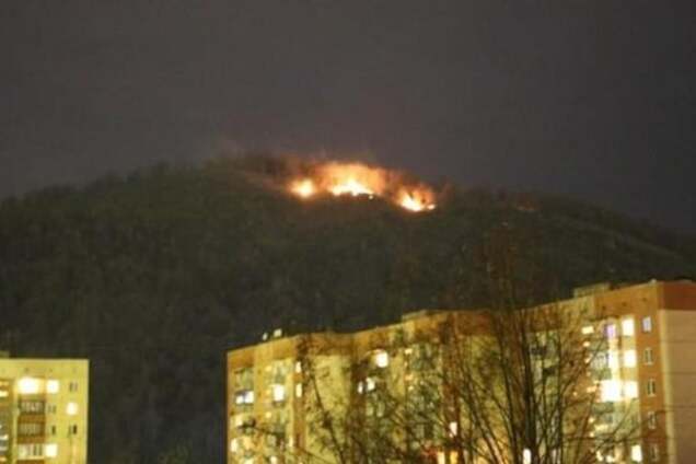 Рядом с Мукачево вспыхнул пожар, горожане обеспокоены: фото с места происшествия
