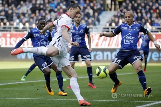 Ибрагимович оформил фантастический хет-трик в чемпионате Франции: видео момента