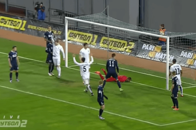 Украинский футболист забил роскошный гол 'сухим листом': видео шедевра