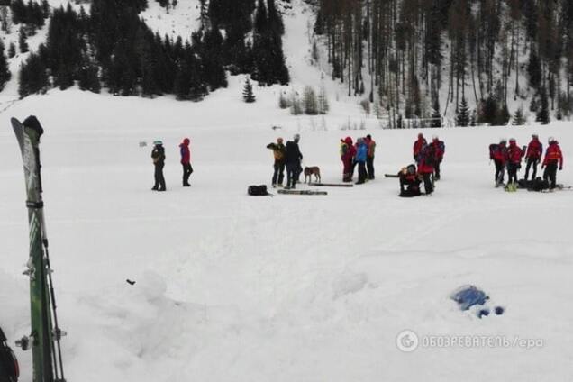 Зросла кількість жертв у результаті сходу лавини в Альпах