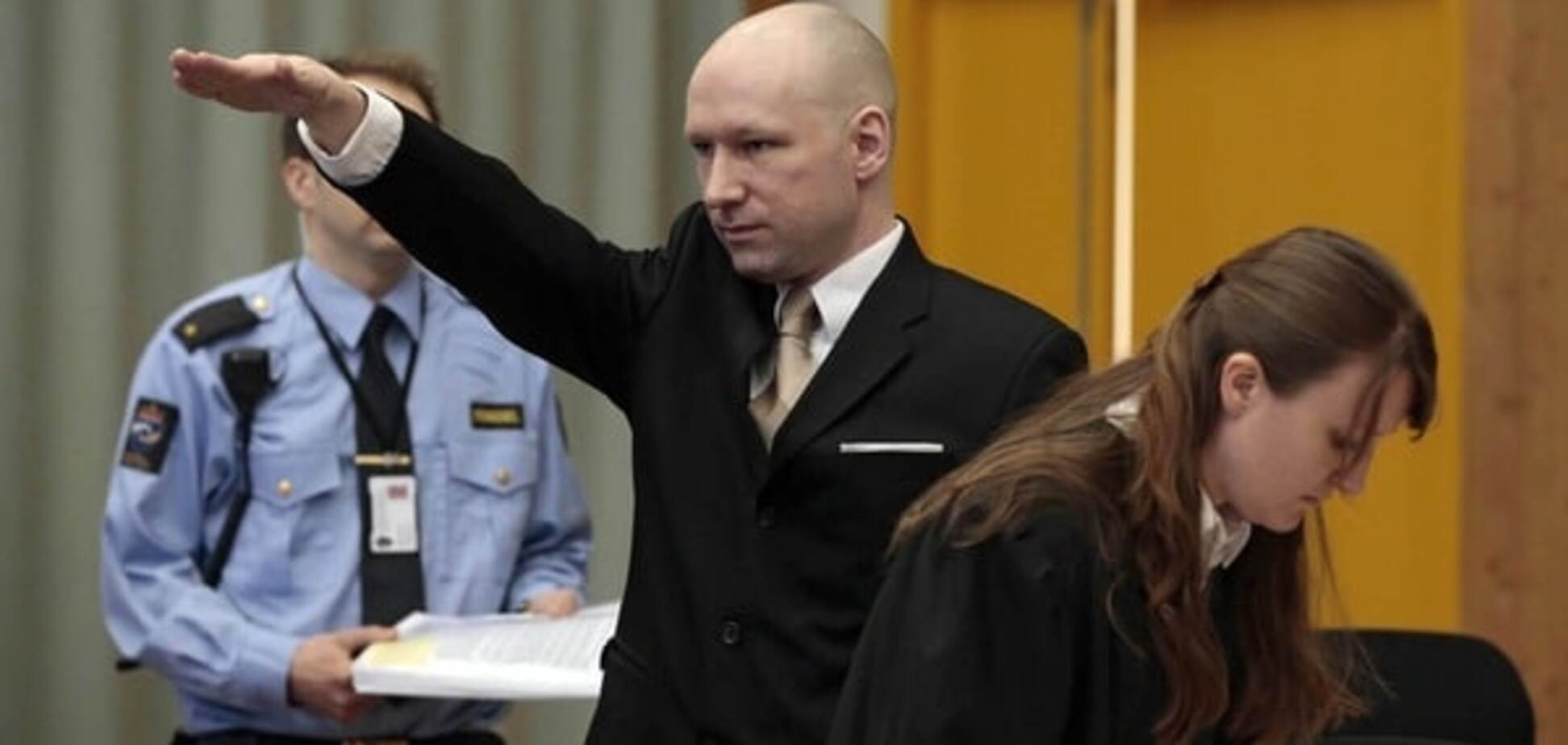 Убивший 77 человек Брейвик на суде 'зиганул' в защиту прав человека