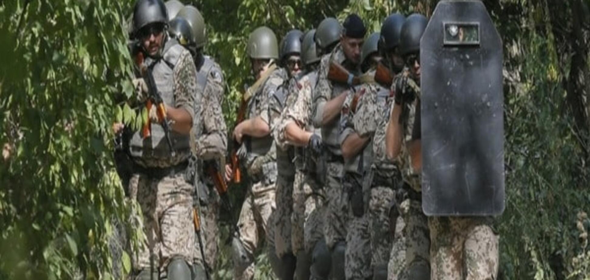 Украинские военнослужащие на учениях