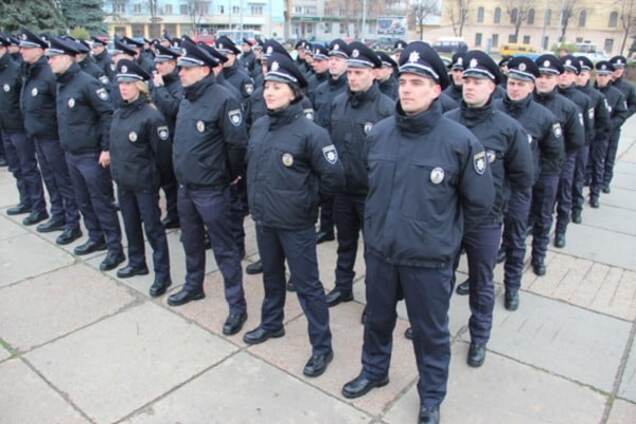 Патрульные полицейские в Житомире